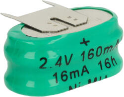 VHBW Gombelem Akkumulátor 2/V150H 3 Pin - 150 mAh 2, 4 V NiMH