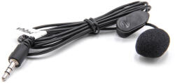 VHBW Lavalier Mikrofon Mobiltelefonhoz, Okostelefonhoz - 3, 5 mm Csatlakozó Fekete
