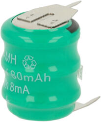 VHBW Gombelem Akkumulátor V80H - 80 mAh 3, 6 V NiMH - elektrohungary - 6 900 Ft
