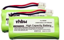 VHBW Telefon Akkumulátor 60AAAH2BMJ, BC102906, 87C, BT-34H, T377 - 800 mAh 2, 4 V NiMH