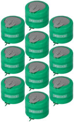 VHBW Gombelem Akkumulátor V250H - 250 mAh 3, 6 V NiMH - elektrohungary - 40 700 Ft