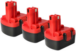 VHBW Elektromos szerszám Akkumulátor 2 607 335 263, 1617S0004W - 3000 mAh 14, 4 V NiMH