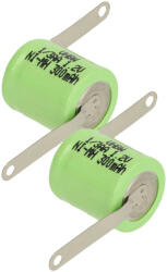 VHBW Gombelem Akkumulátor 1/3AA - 300 mAh 1, 2 V NiMH - elektrohungary - 4 000 Ft