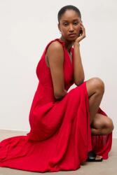 ANSWEAR Kiszélesedő viszkóz ruha - piros S