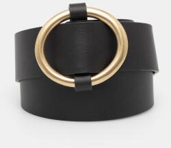 Sessun női bőr deréköv - fekete L