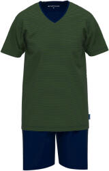 Tom Tailor /Nevada rövidnadrágos pizsama - férfi - méret XXL 60/62 - zöld/csíkos