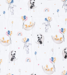  Flanel mintás pelenka 60x80 cm - lufis állatok