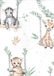  Flanel mintás pelenka - zöld szafari