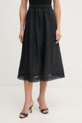 Weekend Max Mara vászon szoknya GERGO - fekete XS