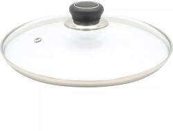 Karl Krüger Gastro Capac din sticlă cu mâner din plastic și margine din oțel inoxidabil, diametru: 320 mm