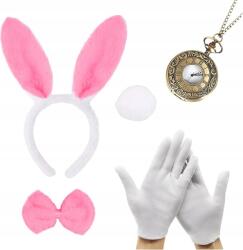Tropic Rózsaszín Nyuszi Szett 5 db-os Fül Farok Kesztyű Csokornyakkendő Húsvét (WPWDE22710)