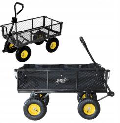 GardenLine Kocsi Ponyvával Talicska Szállító Utánfutó 300KG 120L (WOZ6858)