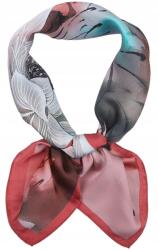 DEMUR Sál Női Kendő könnyű elegáns négyzet alakú kendő virágokkal (apaszki chusty chustki szale damskie wiosenne)
