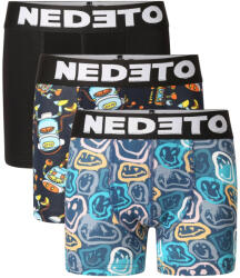 Nedeto 3PACK gyermek boxeralsó Nedeto többszínű (3NBDV4) 4-5 éves