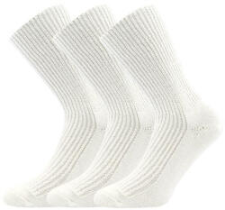 BOMA 3PACK Boma gyapjúzokni vastag fehér (Říp) XL