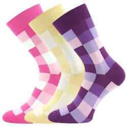Lonka 3PACK Többszínű Lonka vidám zokni (Dekostkan-mix A) S