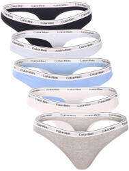 Calvin Klein 5PACK női tanga Calvin Klein többszínű (QD5221-3KV) L