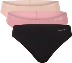 Calvin Klein 3PACK női tanga Calvin Klein varrás nélküli többszínű (QD3558E-3EV) S