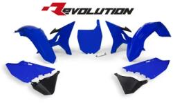 RTECH REPLACEMENT PLASTIC KIT 6 PCS includes blue fenders, blue shrouds, blue side panels, black airbox side panels, blue front plate - R-KITYZ0-BL1-REV (R-KITYZ0-BL1-REV)