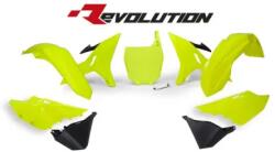 RTECH REPLACEMENT PLASTIC KIT 6 PCS includes neon yellow fenders, neon yellow shrouds, neon yellow side panels, black airbox side panels, neon yellow front plate - R-KITYZ0-GF0-REV (R-KITYZ0-GF0-REV)