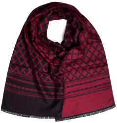 Agrafka Férfi sál rojtos mintákkal Elegáns (bordó) (5904824743493)