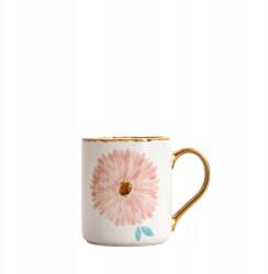 Homla Meren bögre rózsaszín virággal és arany füllel 0, 5 l Homla (243002)