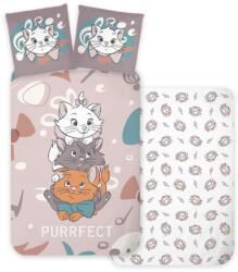 Marie Disney Marie Purrfect gyerek, ovis ágyneműhuzat 100×135 cm, 40×60 cm