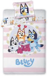 Bluey Joyful gyerek, ovis ágyneműhuzat 100×135cm, 40×60 cm (BRM022829) - ostore