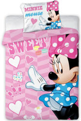 Minnie egér Disney Minnie Sweet gyerek, ovis ágyneműhuzat 100×135cm, 40×60 cm (PRV541843)