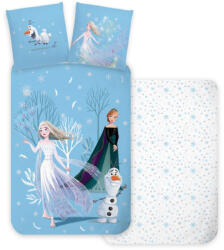 Jégvarázs Disney Jégvarázs Snowing Day gyerek, ovis ágyneműhuzat 100×135 cm, 40×60 cm