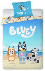 Bluey Beach Day gyerek, ovis ágyneműhuzat 100×135cm, 40×60 cm (BRM022768) - ostore