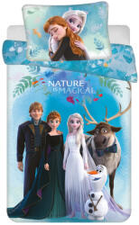 Jégvarázs Disney Jégvarázs Nature is Magical gyerek, ovis ágyneműhuzat 100×135 cm, 40×60 cm
