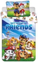 Mancs Őrjárat Better With Friends gyerek, ovis ágyneműhuzat 100×135cm, 40×60 cm