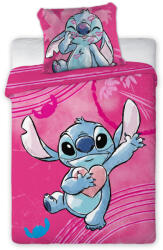 Stitch Disney Lilo és Stitch, A csillagkutya Heartbeat gyerek, ovis ágyneműhuzat 100×135 cm, 40×60 cm