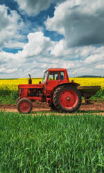 Jármű Traktor Field Work kéztörlő arctörlő, törölköző 30x50cm (CBX191335TNL)