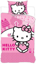 Hello Kitty Pink World gyerek, ovis ágyneműhuzat 100×135 cm, 40×60 cm