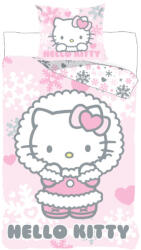 Hello Kitty Cozy Winter gyerek, ovis ágyneműhuzat 100×135 cm, 40×60 cm