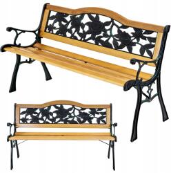 Jumi Acél kerti pad Háttámlával Parkos terasz Erkély kert (OM-357945)