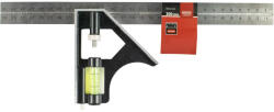  Kombinált derékszög libellával 100x300mm alumínium