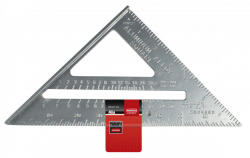  Talpas derékszög szögmérővel 185x185mm alumínium