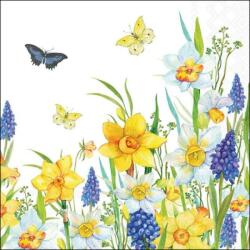 Ambiente Nárciszos - fürtöcskés szalvéta - Narcis and muscari (VR-13320495)