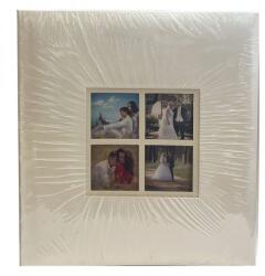 P&O Esküvői fotósarkos fényképalbum - ablakos - fehér (BBT293230-W20-2)