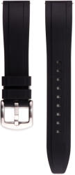 Edelwolle szilikon óraszíj, fekete, 22mm - oraszij