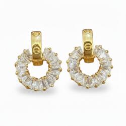  Fülbevaló karika cirkónia arany elegáns