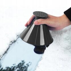  Üvegkaparó, autókaparó, kerek, kúpos, fekete