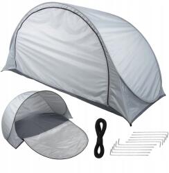 VERK GROUP Strand sátor UV-védelemmel, önösszecsukható kerti szürke, nagy (14525)