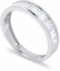 White & Black Eternity baguette gyémánt gyűrű - 0, 66 karát (AU14414)
