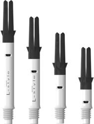 L-Style Carbon Straight Silent forgó darts szárak, fehér Szár hossza: 13 mm