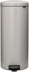 Brabantia NewIcon pedálos hulladékgyűjtő szagmentesen záródó Soft-Close fedél, műanyag tartály, 30L - G méret, acél, hamvasszürke - 254949 (254949)
