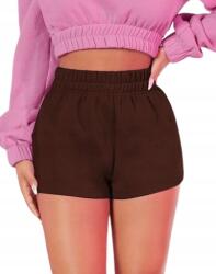 Shein Rövidnadrág Elasztikus Derékkal Barna 36-OS